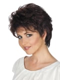 Perruque Mia Mono Large Gisela Mayer : coupe courte classique, volume naturel, frange effilée, grande taille 58–60 cm.