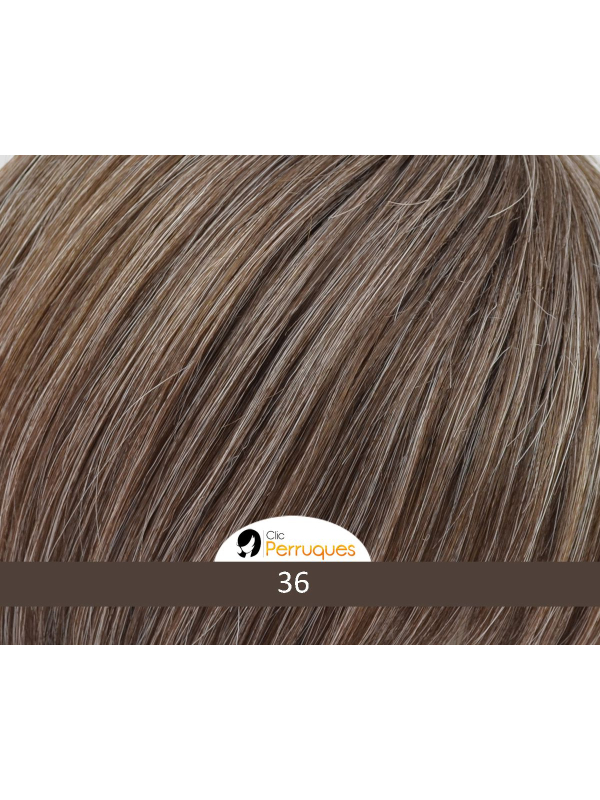 Perruque Young Mono Lace Gisela Mayer : coupe courte, volume sur le dessus, bordure frontale en tulle cinéma pour un rendu natur