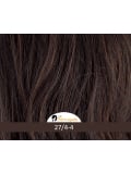 Perruque Modern Curl bouclée : ondulations glamour et volume naturel, couleur New Orange Red sur le mannequin