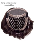 Volumateur Micro Tuffa 12x13 cm en fibre synthétique, fixation 3 pinces et monofilament pour un rendu discret