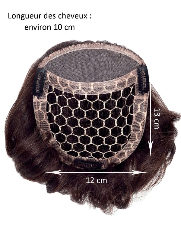 Volumateur Micro Tuffa 12x13 cm en fibre synthétique, fixation 3 pinces et monofilament pour un rendu discret