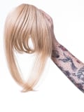 Frange adulte coupe rideau lisse Les Franjynes, fibre synthétique haut de gamme, maintien breveté discret sous turban