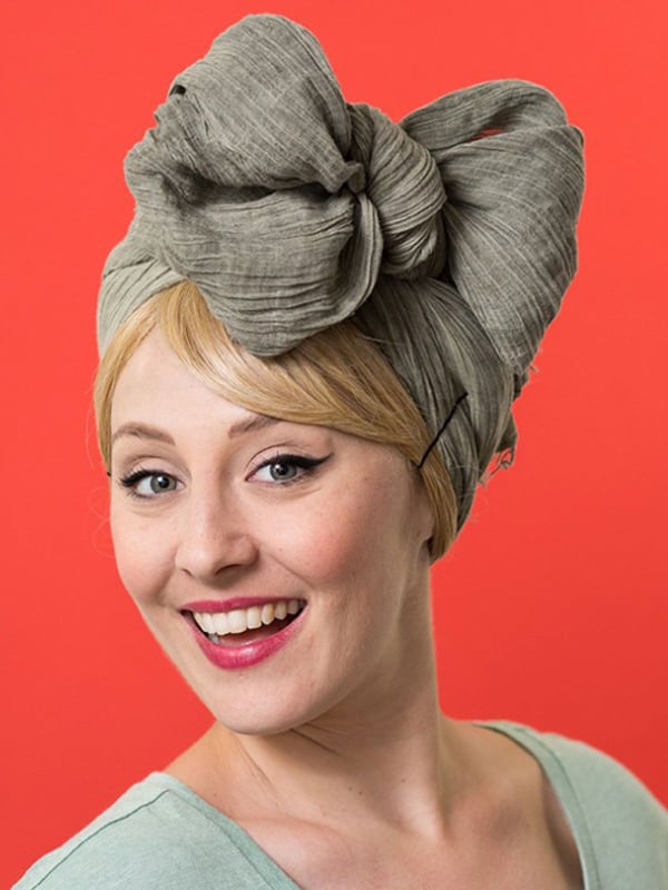 Frange adulte coupe rideau lisse Les Franjynes, fibre synthétique haut de gamme, maintien breveté discret sous turban