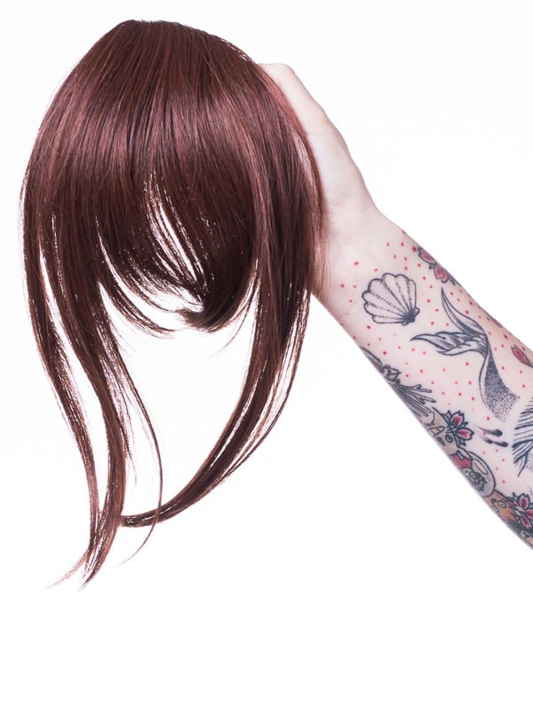 Adoptez la Frange Lisse Les Franjynes : finition naturelle, pose rapide sous turban