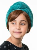 Frange lisse Les Franjynettes pour enfant, fibre synthétique douce, maintien breveté Les Franjynes, idéale sous turban ou bonnet