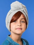 Frange lisse Les Franjynettes pour enfant, fibre synthétique douce, maintien breveté Les Franjynes, idéale sous turban ou bonnet