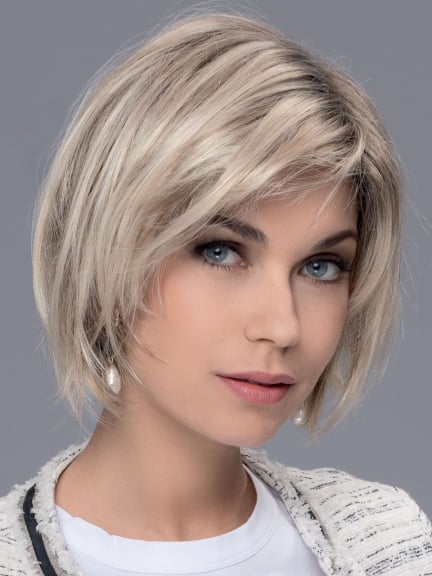 Perruque French Mono Part - coupe courte lisse, frange stylée, Ellen Wille