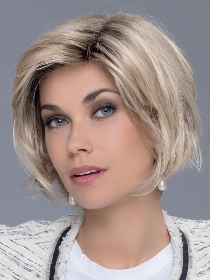 Perruque French Mono Part - coupe courte lisse, frange stylée, Ellen Wille