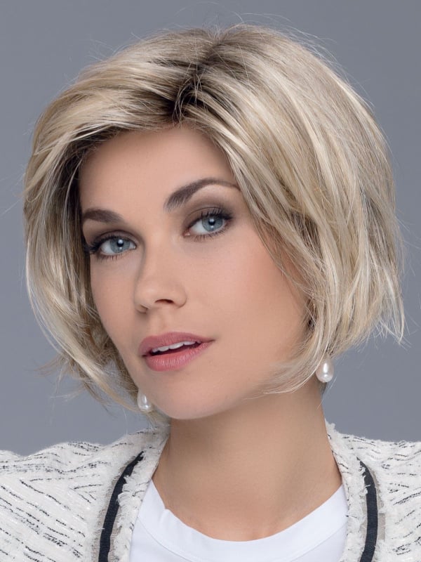 Perruque French Mono Part - coupe courte lisse, frange stylée, Ellen Wille