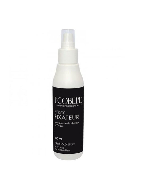 Spray fixateur sans gaz Ecobell 150 ml pour poudre cheveux : tenue longue durée, fini naturel sans durcir.