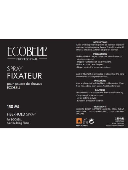 Spray fixateur Ecobell 150 ml — Fixez la poudre pour une tenue naturelle et durable