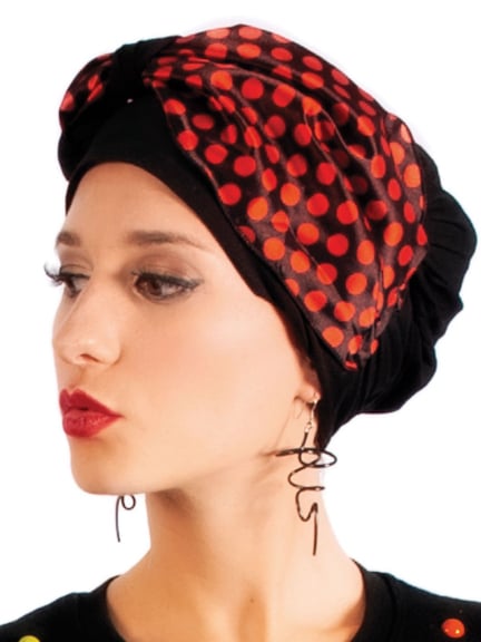 Turban Arno — imprimés colorés, tissu soyeux et bonnet en fibre de bambou ultra-doux