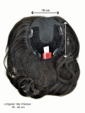 Volumateur Integration Large HH en cheveux naturels 35-40 cm, 4 clips, base 16x19 cm pour un volume discret