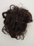 Chouchou chignon Pastis Gisela Mayer à pince crabe, fibre synthétique, volume maxi bun instantané