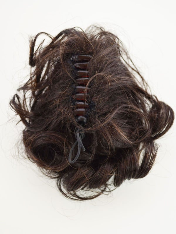 Chignon Rum Gisela Mayer synthétique à pince crabe, effet coiffé-décoiffé naturel