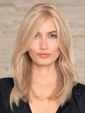 Perruque Sympathy HH Mono Lace Deluxe Small en Remy Hair : lace front discret, mono-filament, coupe longue dégradée, 48–54 cm