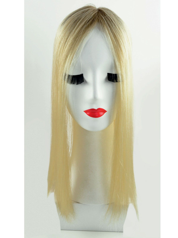 Volumateur Remy Filler Light Long en cheveux naturels 100% Remy Hair, base monofilament transparente 15,5x15 cm, tenue anti-glis