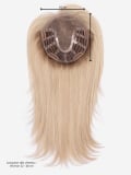 Volumateur Matrix Top Power en cheveux naturels Remy Hair 32-40 cm, tulle cinéma invisible, confort léger et maintien par pinces