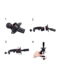 Tête à coiffer en toile 30,5 cm avec support réglable et 50 épingles en T pour perruque et volumateur
