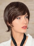 Perruque Firenze HH Gisela Mayer : coupe courte en cheveux naturels Remy Hair avec lace front invisible, confortable et modulabl