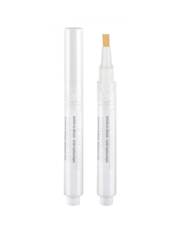 Pinceau anti-cernes Eye Care : correction naturelle des cernes, hydratation à l’acide hyaluronique, adapté aux yeux sensibles.