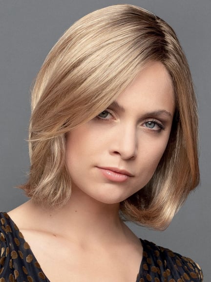 Perruque Fox Mono Deluxe Lace Large ModernHair, mi-longue dégradée à porter avec assurance