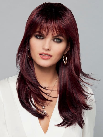 Perruque Mariah Long Gisela Mayer — longue, frange droite, mèches fluides, effet naturel