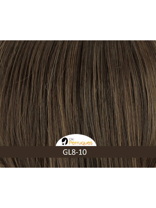 Perruque Extra Coco Gisela Mayer : carré plongeant mi-long en fibre synthétique au rendu chic et féminin