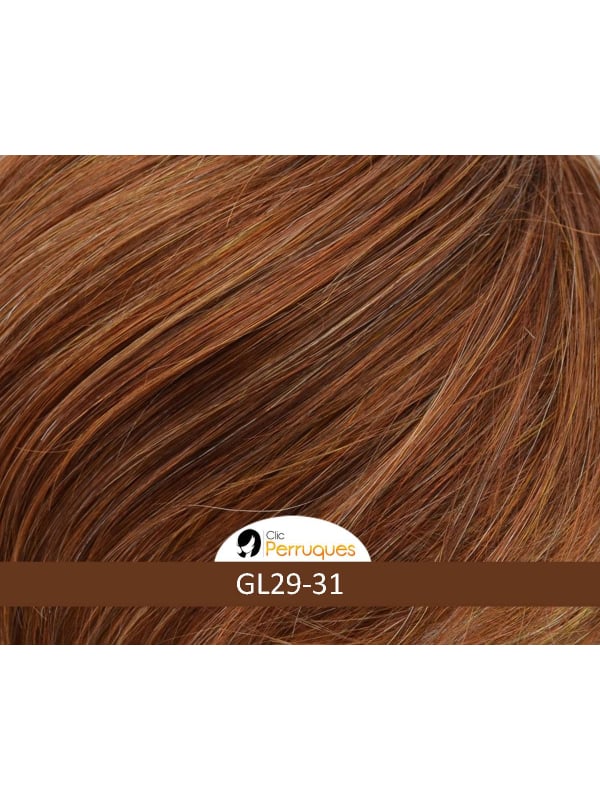 Perruque Extra Coco Gisela Mayer : carré plongeant mi-long en fibre synthétique au rendu chic et féminin