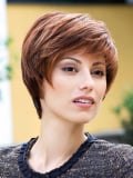 Perruque Heidi Mono Lace Gisela Mayer : coupe dégradée moderne, volume naturel, rendu discret et féminin