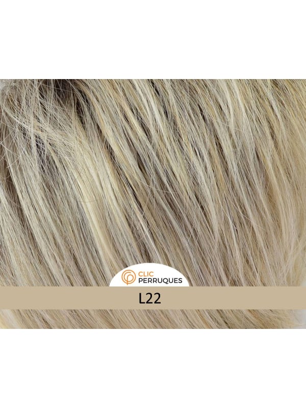 Extension queue de cheval bouclée Cool Clip Gisela Mayer 38 cm, pince crabe, coloris Popcorn Blond (photo)
