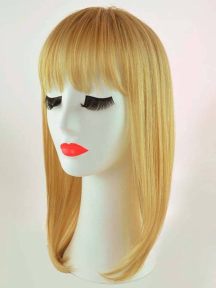 Emma Children — Perruque longue enfant, frange droite, réglable 48–54 cm