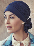 Turban Mila Christine Headwear en coton Supima Caretech® : bandeau modulable, doux et respirant, idéal en cas d’alopécie.
