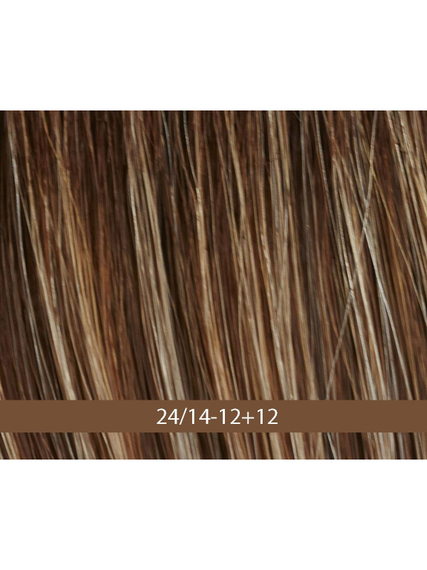 Perruque Super Roma : coupe courte effilée en fibre synthétique, style féminin