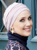 Turban chimio Bahama Gisela Mayer en fibre de bambou, doux, léger et respirant pour un look naturel et discret au quotidien.
