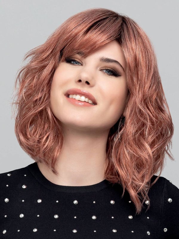 Vision Rock — Carré long wavy en Red Brown/Rooted