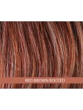 Perruque Vision Rock Gisela Mayer : carré long wavy coiffé-décoiffé, coloris Red Brown/Rooted