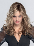 Perruque Arrow Mono Part longue bouclée, cheveux doux et soyeux, bordure invisible extra-longue pour un effet naturel