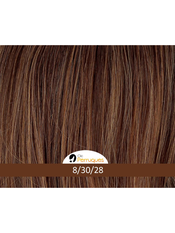 High End Long Page — Perruque longue Gisela Mayer, fibre soyeuse et bonnet 100% fait main