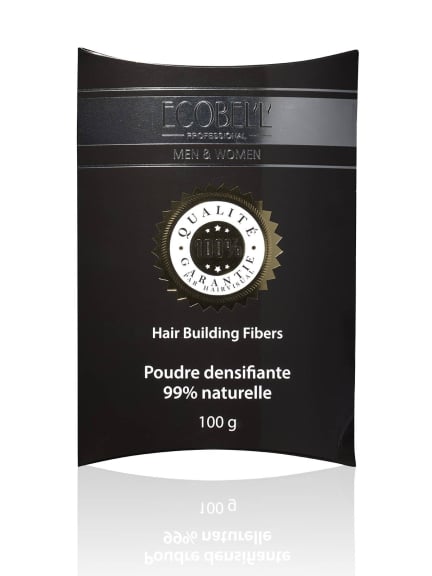 Recharge 100g poudre densifiante Ecobell — Camouflez instantanément cheveux clairsemés