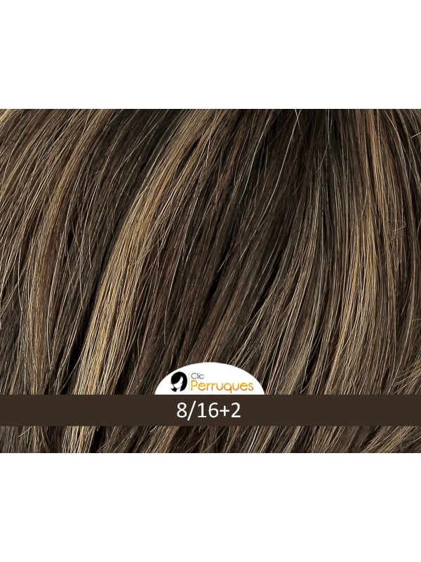 Perruque Vision Midnight Gisela Mayer : longue chevelure bouclée avec frange droite, look féminin et naturel