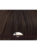 Perruque Vision Midnight Gisela Mayer : longue chevelure bouclée avec frange droite, look féminin et naturel