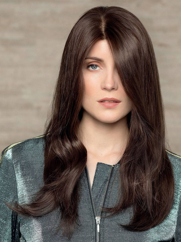 Exclusiv Light Long HH — Perruque longue en cheveux naturels 100% Remy Hair, style glamour