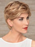 Perruque Tiffany HH Lace Gisela Mayer en cheveux naturels Remy avec lace front invisible, coupe courte au rendu naturel