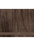 Perruque Ava Gisela Mayer : carré mi-long en fibre synthétique avec frange droite, rendu naturel pour camoufler l’alopécie.