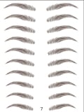 Tatouages sourcils poudrés auto-collants — pose facile pour un regard dense et naturel