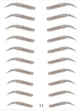 Tatouages sourcils poudrés auto-collants — pose facile pour un regard dense et naturel