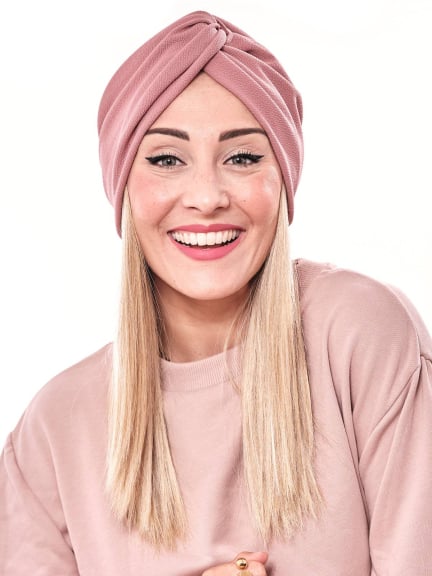 Frange Reverse Les Franjynes — prothèse en fibre synthétique, prête à porter sous turban