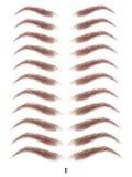 Tatouages sourcils bruns auto-collants effet poil à poil : rendu naturel, waterproof, pose rapide et retrait doux