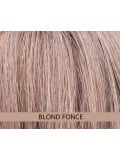 Frange bouclée adulte en fibre synthétique à glisser sous turban ou foulard, avec maintien breveté adapté à l’alopécie.